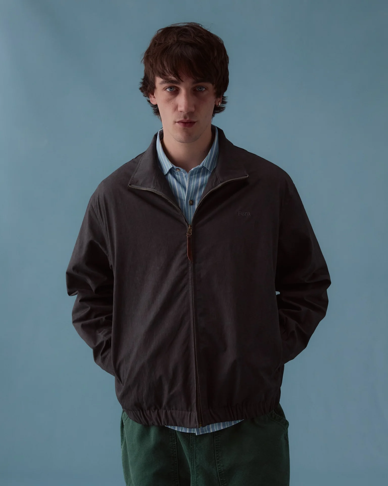 Cotton Windbreaker - Charcoal - Image 5