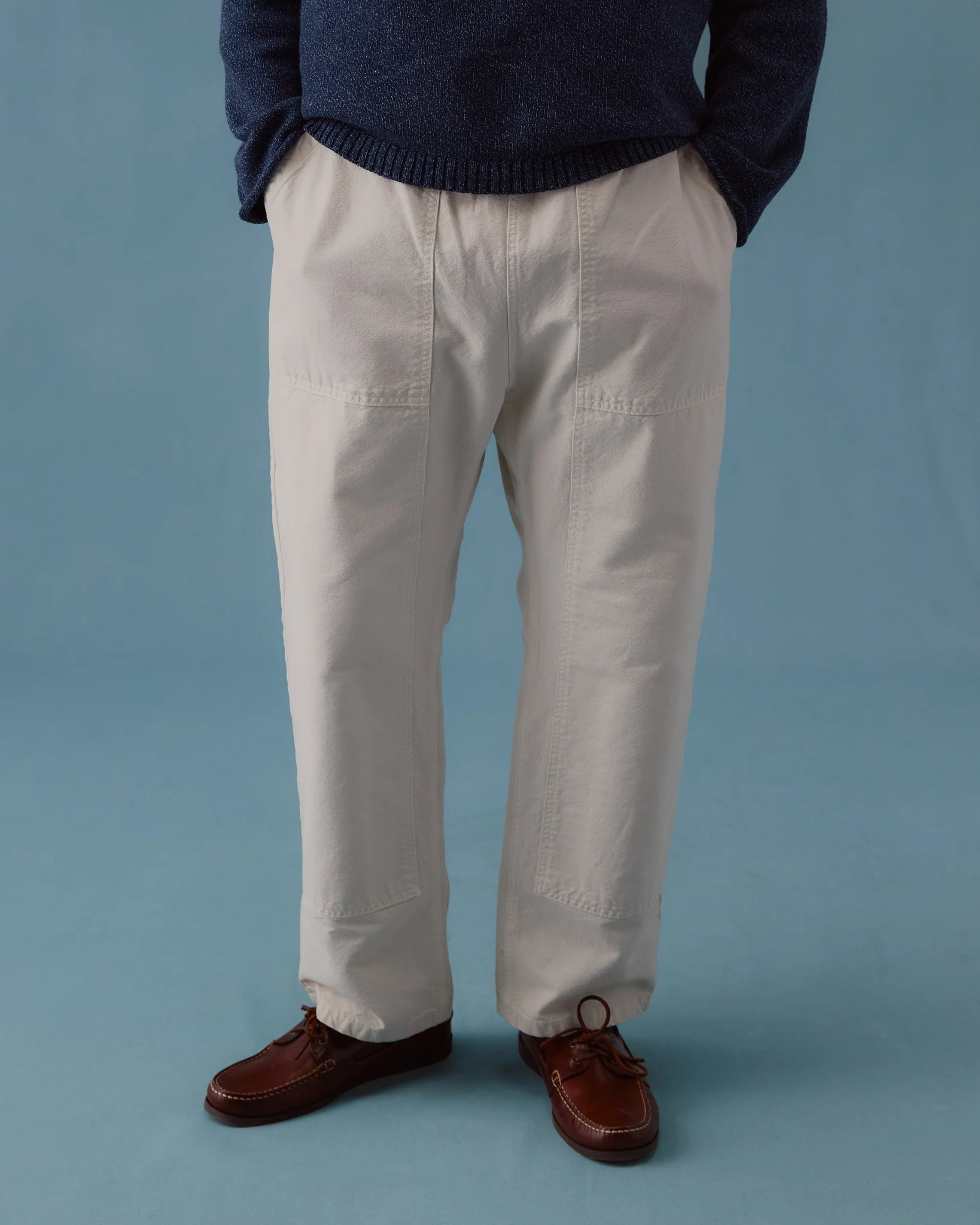 Double Knee Trouser - Ecru - Image 4
