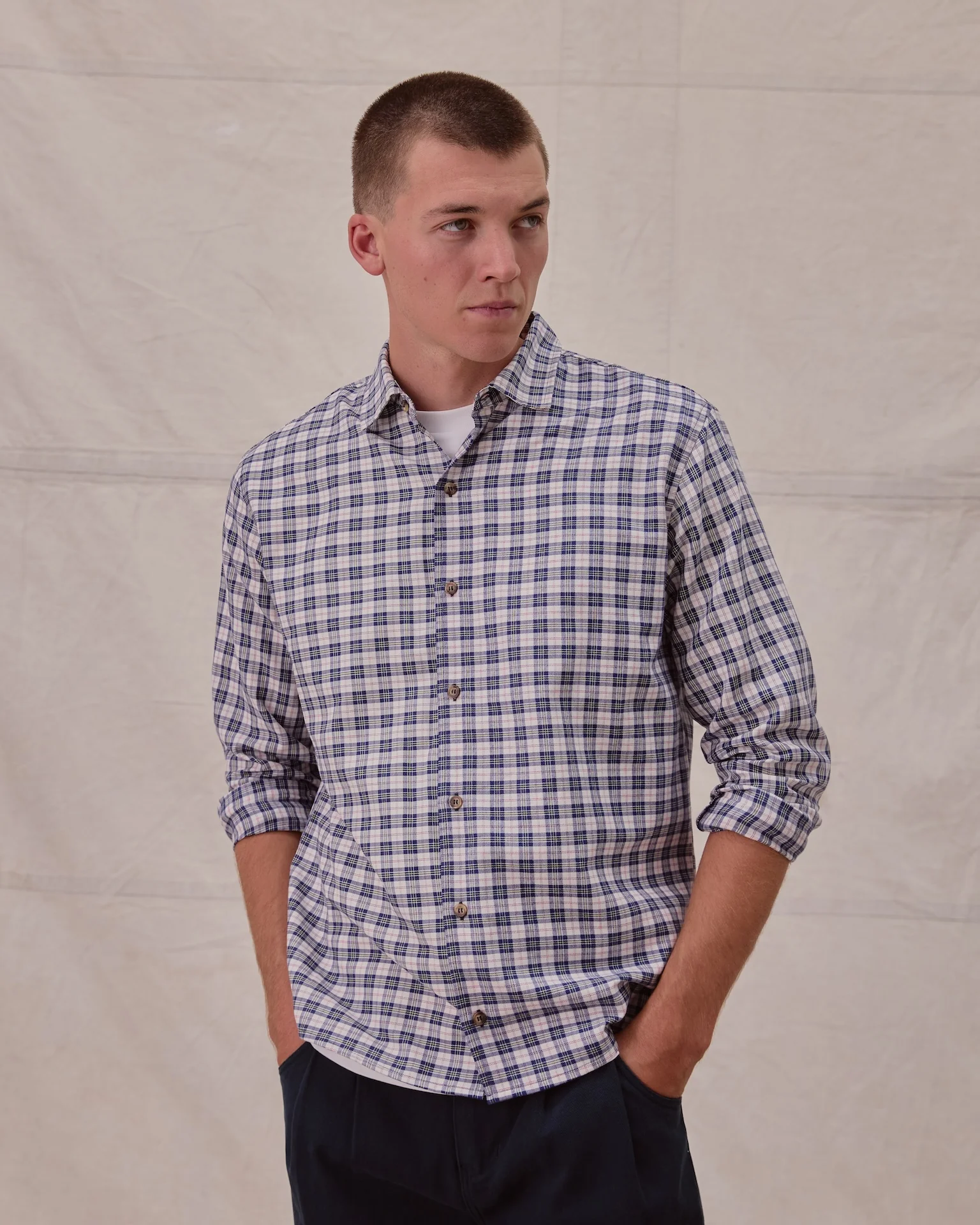 Ebble Shirt - Navy - Image 2