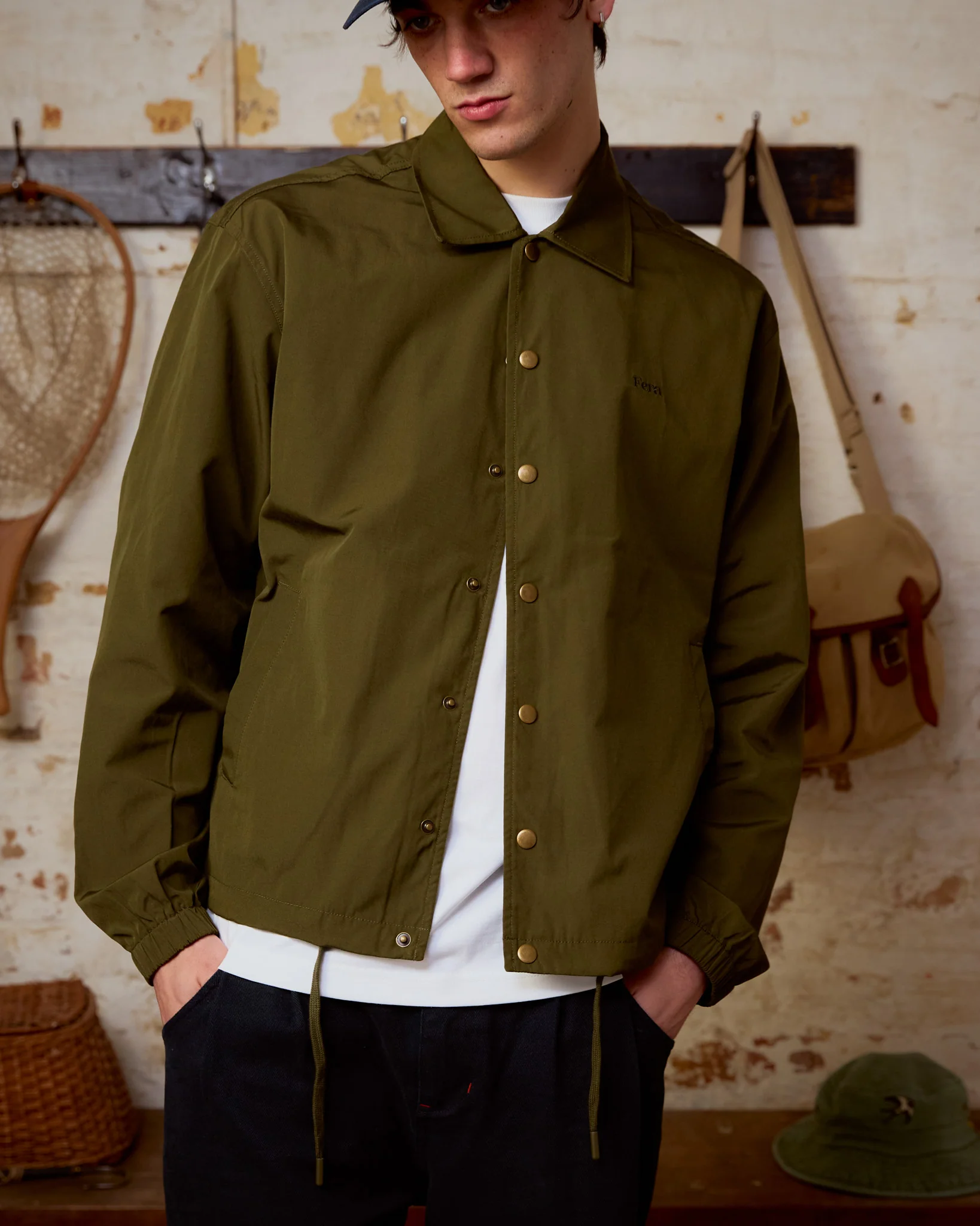 Coach Jacket - Green - Image 3