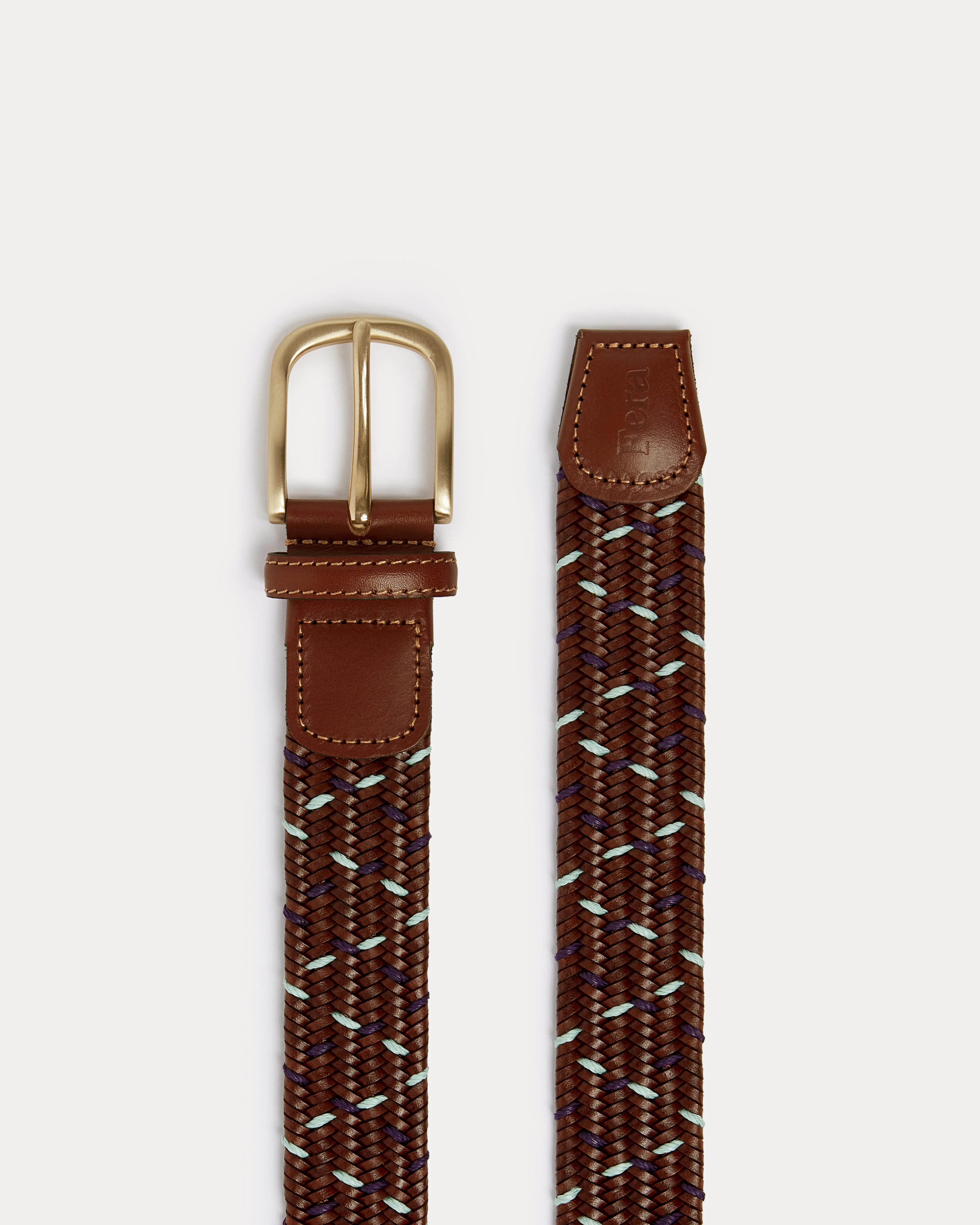Plaited Belt - Blue & Purple - Image 2