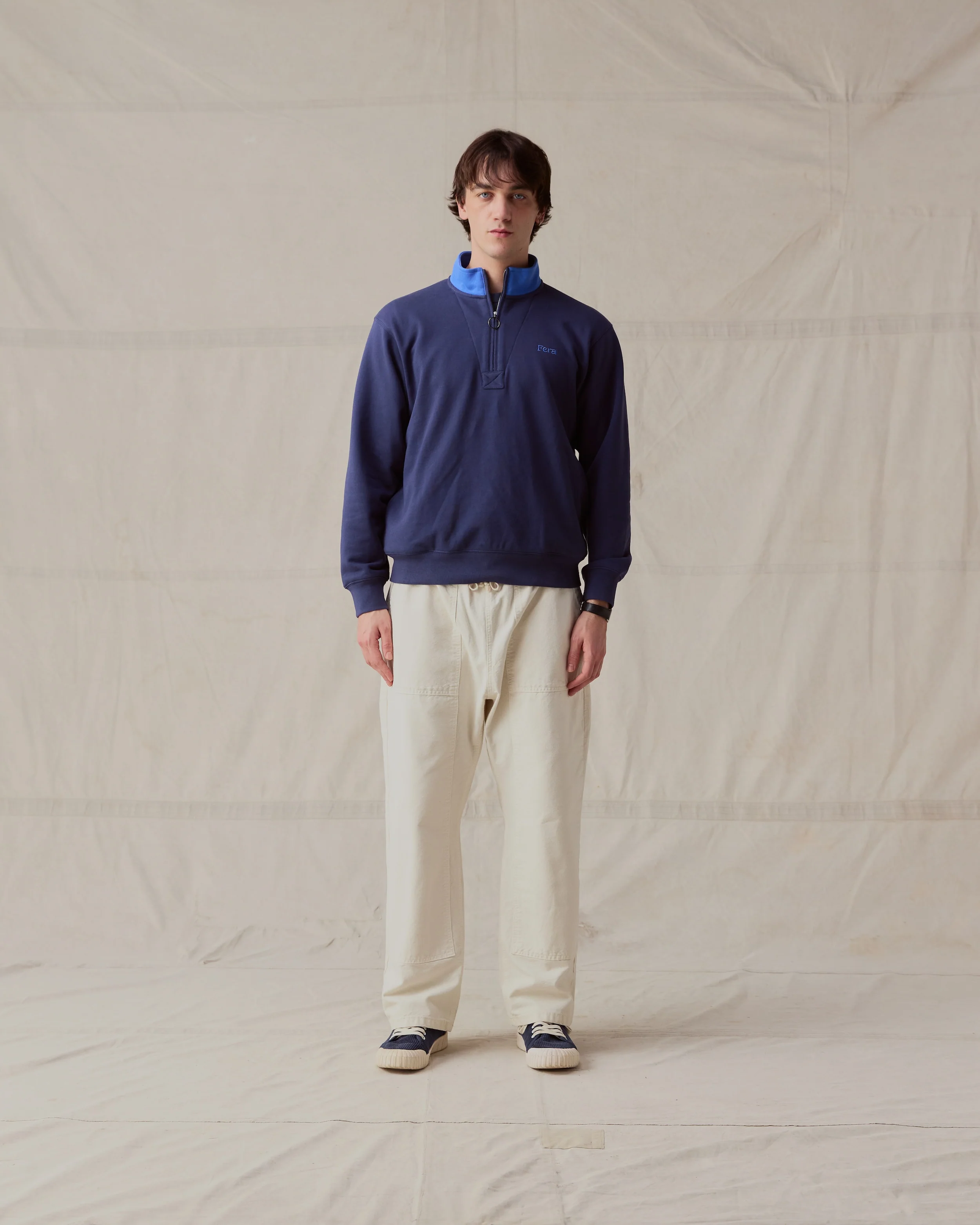 Quarter Zip - Navy - Image 3