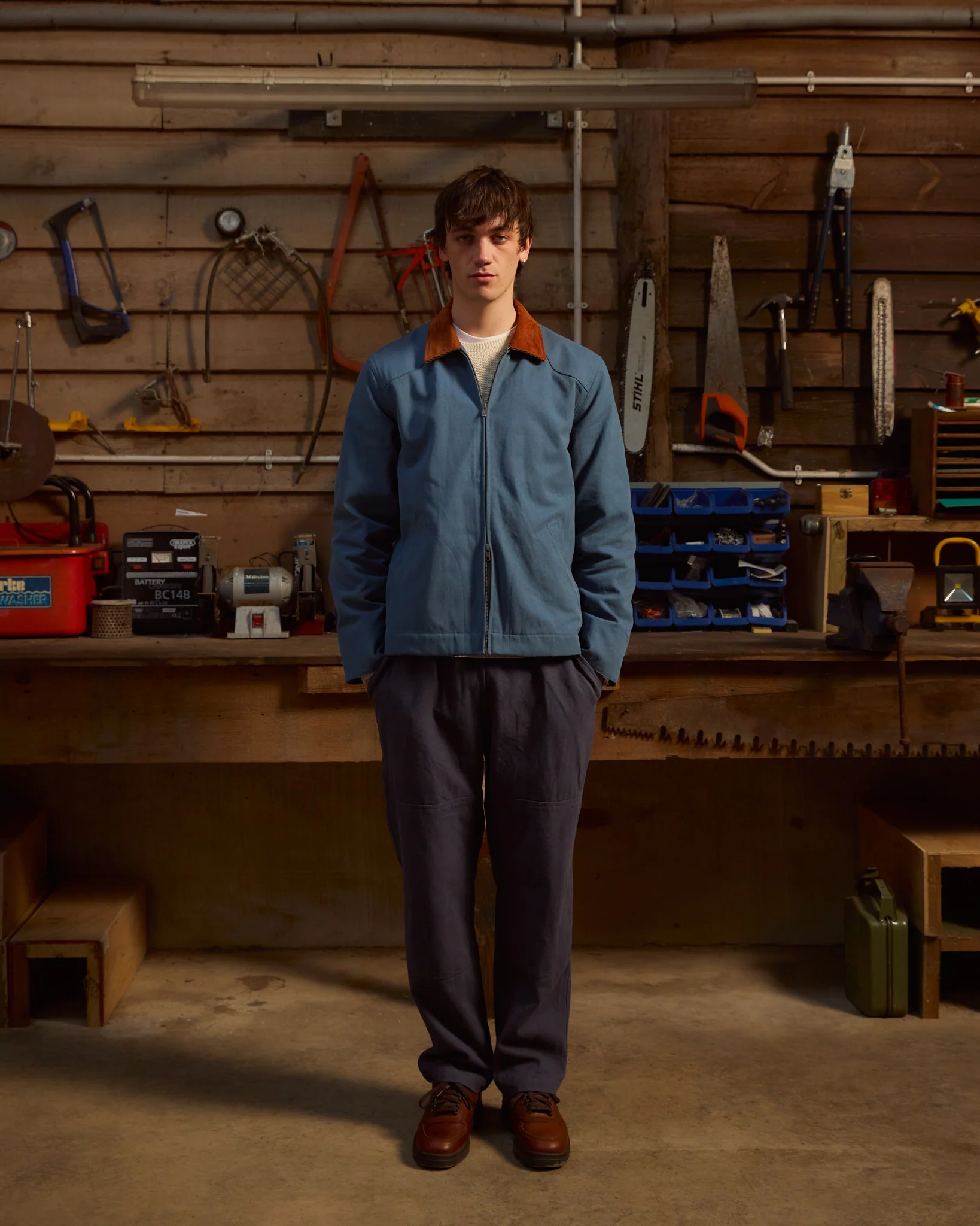 Shire Jacket - Canvas Lined - Blue - Image 4