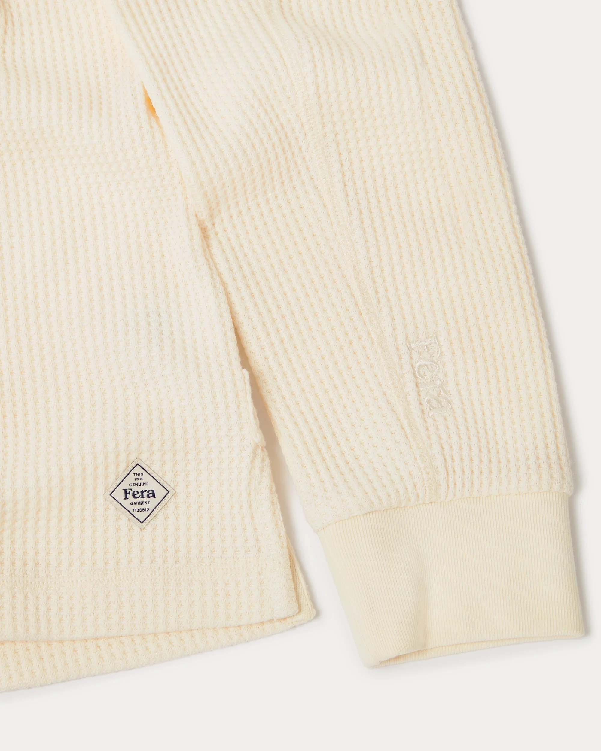 Waffle Long Sleeve - Off-White - Image 6